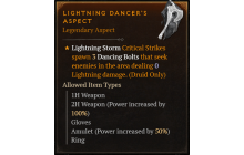 Lightning Dancer's Aspect [Max Roll]