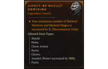 Aspect of Occult Dominion [Max Roll]