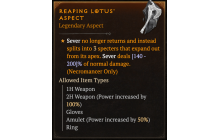 Reaping Lotus' Aspect [Max Roll]
