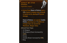 Aspect of Star Shards [Max Roll]