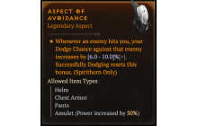 Aspect of Avoidance [Max Roll]