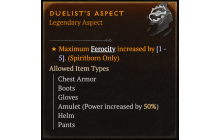 Duelist's Aspect [Max Roll]