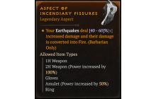 Aspect of Incendiary Fissures [Max Roll]