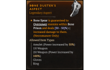 Aspect of the Bone Duster [Max Roll]