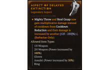 Aspect of Delayed Extinction [Max Roll]
