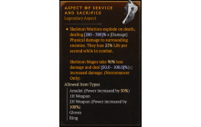 Aspect of Service and Sacrifice [Max Roll]