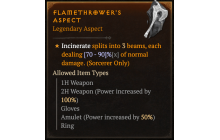 Flamethrower's Aspect [Max Roll]