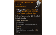 Aspect of Piercing Static [Max Roll]