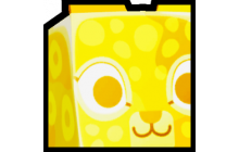Huge Golden Rave Jaguar [Pet Simulator 99]