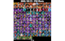 UNIQUE - Eddie Brock , Backlash [138 Skins, 2750 Vbucks, 150 Axes, 102 Emotes, 121 Gliders and MORE!]