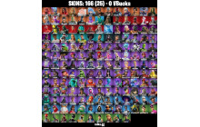 UNIQUE -  Valeria, Renzo the Destroyer  [166 Skins, 182 Axes, 168 Emotes, 122 Gliders and MORE!]