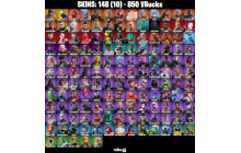 UNIQUE - Lina Scorch, Subzero Cryptic [148 Skins, 850 Vbucks, 139 Axes, 134 Emotes, 138 Gliders and MORE!]