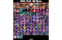 UNIQUE - Valeria , Renzo the Destroyer  [113 Skins, 850 Vbucks, 135 Axes, 91 Emotes,131 Gliders and MORE!]