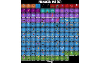 UNIQUE - Peter Griffin, Valeria [105 Skins, 150 Vbucks, 143 Axes, 100 Emotes, 113 Gliders and MORE!]