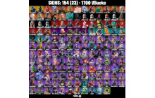 UNIQUE - Peter Griffin, Cobalt Snowfoot [154 Skins, 1700 Vbucks, 165 Axes, 129 Emotes, 140 Gliders and MORE!]