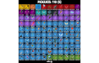 UNIQUE - Master Chief , Cloud Striker [72 Skins, 500 Vbucks, 110 Axes, 86 Emotes, 100 Gliders and MORE!]
