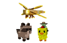 Dragonfly + Chicken Zombie + Raccoon Bundle [Grow A Garden]