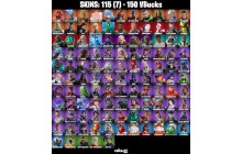 UNIQUE - Peter Griffin, Valeria [115 Skins, 150 Vbucks, 155 Axes, 116 Emotes, 129 Gliders and MORE!]