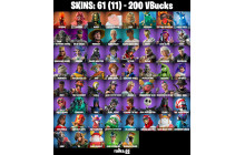 UNIQUE - Inferno, T-60 Power Armor  [61 Skins, 200 Vbucks, 73 Axes, 53 Emotes, 54 Gliders and MORE!]