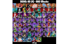 UNIQUE - Mizuki, Renzo the Destroyer  [69 Skins, 600 Vbucks, 114 Axes, 96 Emotes, 98 Gliders and MORE!]