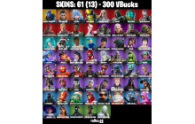 UNIQUE - Cobalt Snowfoot , War Machine [661 Skins, 300 Vbucks, 89 Axes, 66 Emotes, 61 Gliders and MORE!]