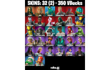 UNIQUE - War Machine, Hades [32 Skins, 350 Vbucks, 58 Axes, 37 Emotes, 40 Gliders and MORE!]