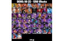 UNIQUE - Optimus Prime, Katalina [50 Skins, 1250 Vbucks, 61 Axes, 43 Emotes, 64 Gliders and MORE!]