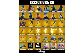 UNIQUE - OG STW, Trilogy [114 Skins, 185 Vbucks, 114 Axes, 99 Emotes, 97 Gliders and MORE!]