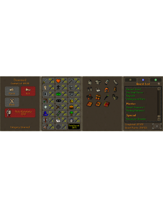 Ironman - HCIM | Berserker | Main | TTL: 1071 | CL: 68 | QP: 176 [B Gloves, MM1, Mithril Gloves, DT1, Graceful, Pets + MORE!]