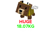 Bear Bee (HUGE) (18.07KG Age 23) [Grow A Garden]