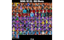 UNIQUE - Lina Scorch, Subzero Cryptic [101 Skins, 650 Vbucks, 105 Axes, 89 Emotes, 100 Gliders and MORE!]