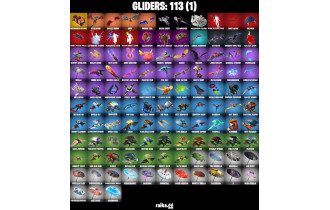 UNIQUE - Krampus , Gold Midas  [107 Skins, 1500 Vbucks, 99 Axes, 96 Emotes, 113 Gliders and MORE!]