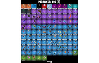 UNIQUE - Master Chief (Matte Black) , Ronin  [110 Skins, 1150 Vbucks, 116 Axes, 126 Emotes, 115 Gliders and MORE!]
