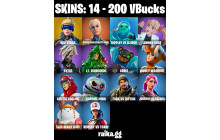 UNIQUE - Neo Versa , Paradigm (Reality-659)  [14 Skins, 200 Vbucks, 14 Axes, 13 Emotes,16 Gliders and MORE!]