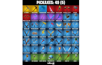 UNIQUE - Rogue Spider Knight , Deadpool  [31 Skins, 350 Vbucks, 49 Axes, 38 Emotes, 40 Gliders and MORE!]
