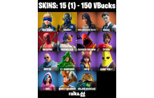 UNIQUE - Neo Versa, Midas [15 Skins, 150 Vbucks, 21 Axes, 18 Emotes, 21 Gliders and MORE!]