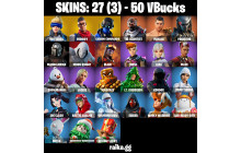 UNIQUE - Neo Versa , Prodigy [27 Skins, 50 Vbucks, 48 Axes, 48 Emotes, 51 Gliders and MORE!]