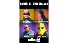 UNIQUE - Neo Versa, Gear Specialist Maya  [4 Skins, 250 Vbucks, 5 Axes, 3 Emotes 5 Gliders and MORE!]