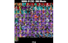 UNIQUE - Mysterio, Hades [91 Skins, 200 Vbucks, 109 Axes, 84 Emotes, 66 Glider and MORE!]