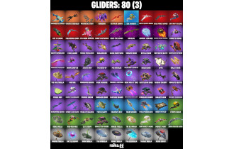 UNIQUE - Cuddlepool , Cobalt Snowfoot [132 Skins, 50 Vbucks, 137 Axes, 115 Emotes, 80 Gliders and MORE!]