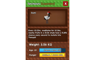 Tanchozuru [Grow A Garden]
