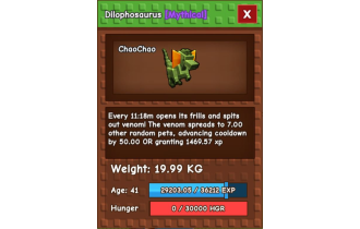 Dilophosaurus [Grow A Garden]