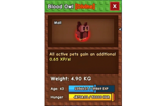 Blood Owl [Grow A Garden]