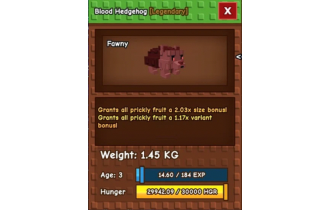Blood Hedgehog [Grow A Garden]