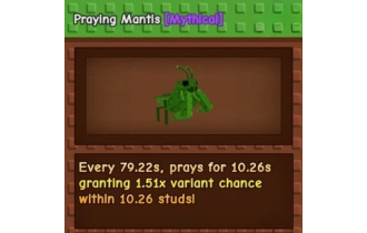 Praying Mantis [Grow A Garden]