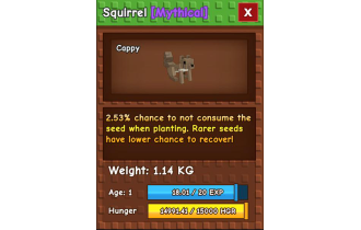 Squirrel [Grow A Garden]