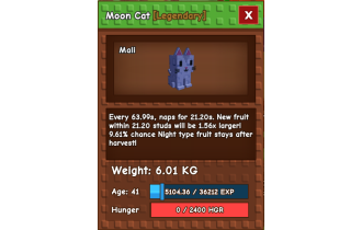 Moon Cat [Grow A Garden]