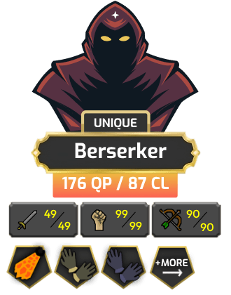Berserker | TTL: 1087 | CL: 87 | QP: 176 [Fire Cape, B Gloves, Ava's, MM1, Mithril Gloves, Lunars, DT1, 99 STR + MORE!]