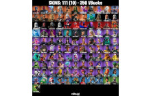 UNIQUE - Lara Croft , Optimus Prime  [111 Skins, 250 Vbucks, 120 Axes, 82 Emotes, 100 Gliders and MORE!]