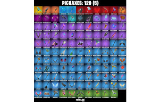 UNIQUE - Lara Croft , Optimus Prime  [111 Skins, 250 Vbucks, 120 Axes, 82 Emotes, 100 Gliders and MORE!]